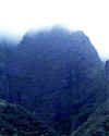 Mist covred Iao Valley Peak